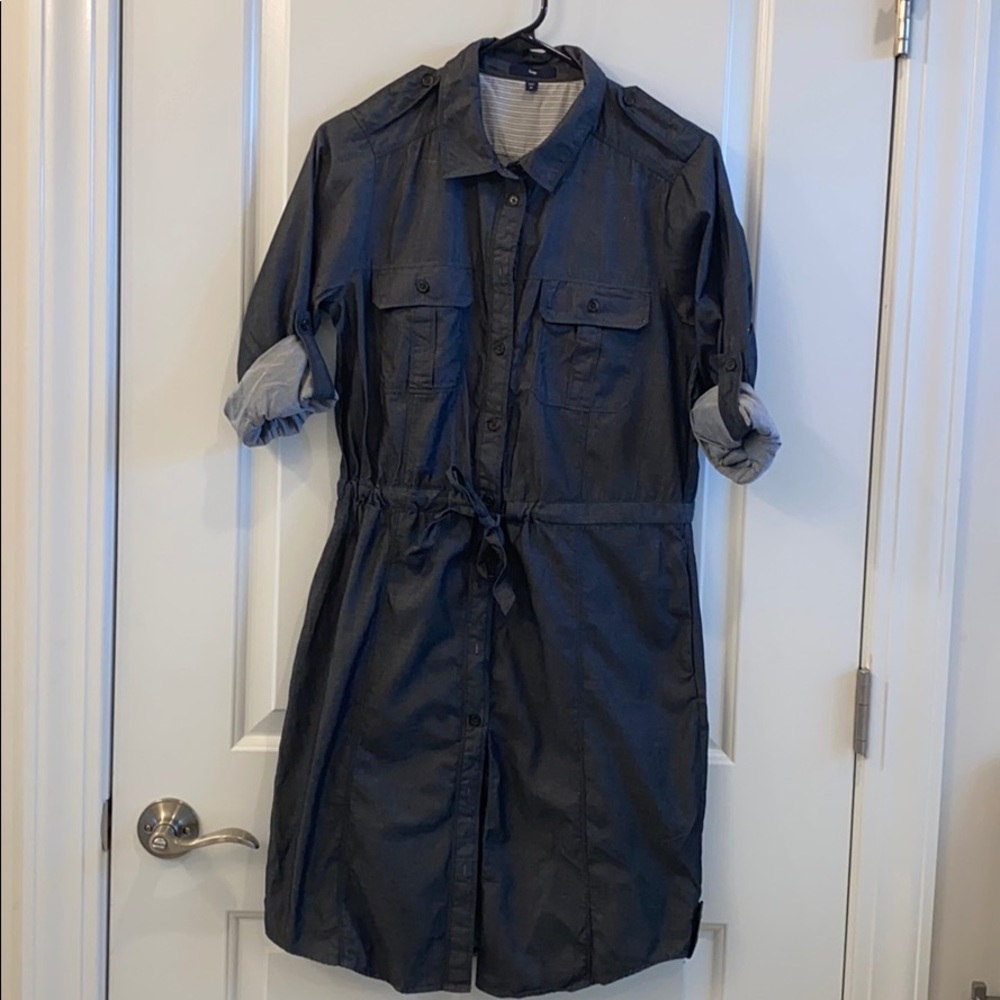 Denim shirt dress